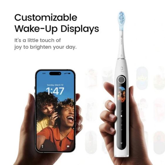 Electric toothbrush Oclean X Pro 20 Set, AI, Maglev 4.0, 84000 rpm, Wi-Fi, FlexFit, IPX7, Green
