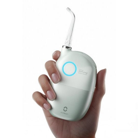 Oclean AirPump A10 Dental Irrigator, 3 modes, 2 nozzles, 40 days battery life, IPX7, White/Gray