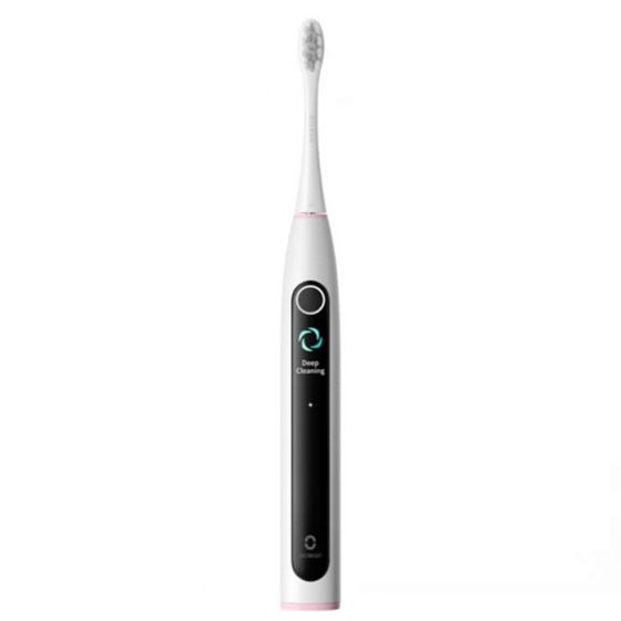 Electric toothbrush Oclean X Lite Set, 72000 rpm, 5 modes, Smart, Touchscreen, + Case, Light gray