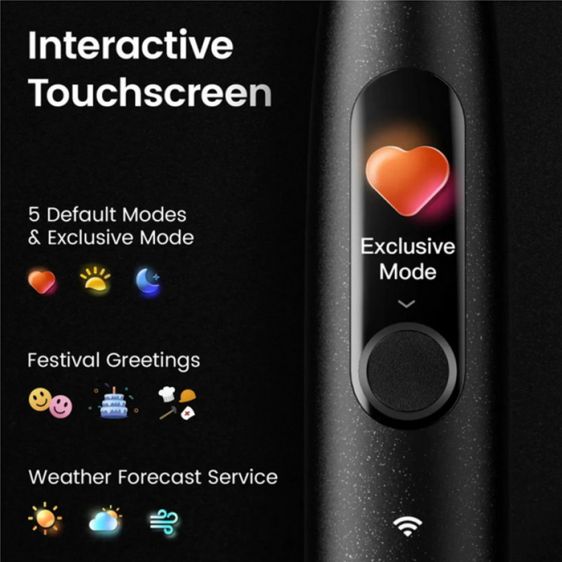 Electric toothbrush Oclean X Ultra 20, AI voice assistant, 84000 rpm, Wi-Fi, Bluetooth, Green