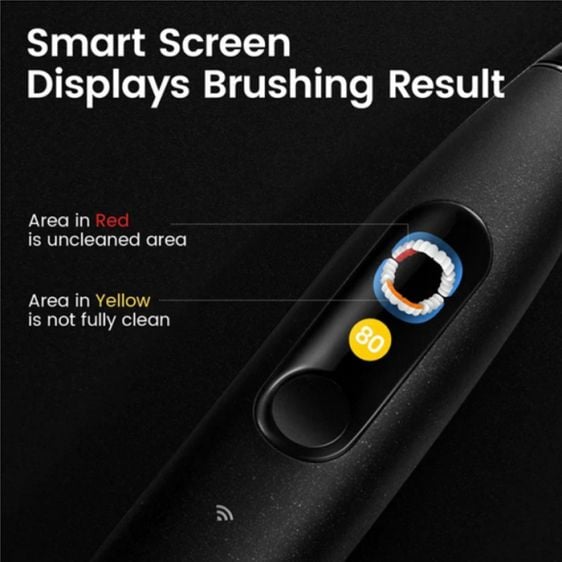 Electric toothbrush Oclean X Ultra 20, AI voice assistant, 84000 rpm, Wi-Fi, Bluetooth, Green