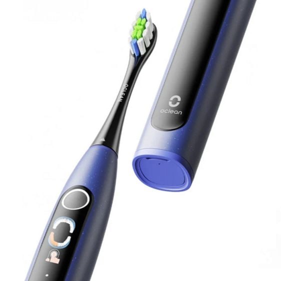 Electric toothbrush Oclean X Lite Set, 72000 rpm, 5 modes, Smart, Touchscreen, + Case, Dark blue