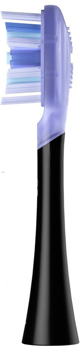 Set of 2 replacement heads for Oclean Ultra White electric toothbrush, Hard, Black