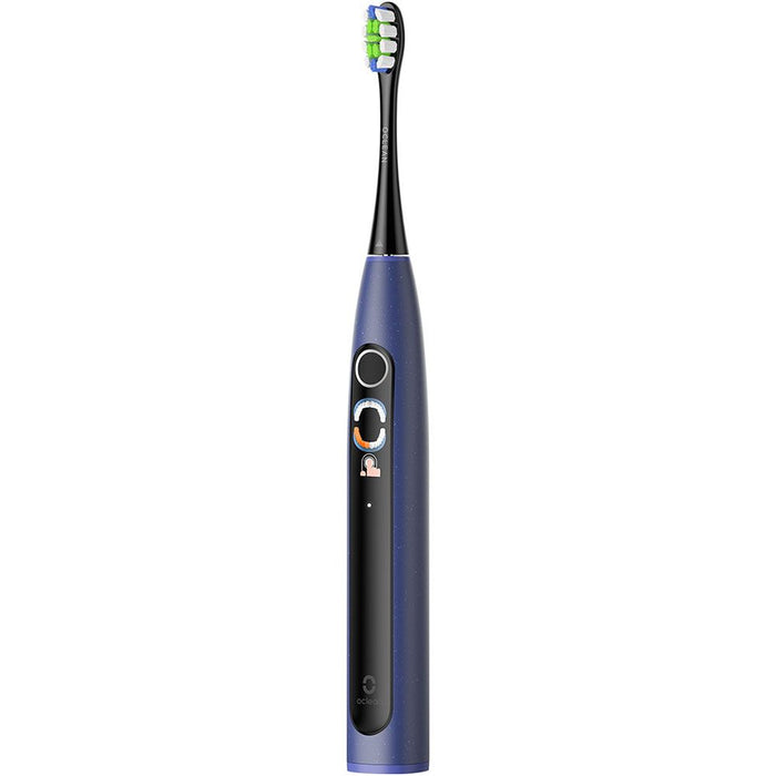 Electric toothbrush Oclean X Lite Set, 72000 rpm, 5 modes, Smart, Touchscreen, + Case, Dark blue