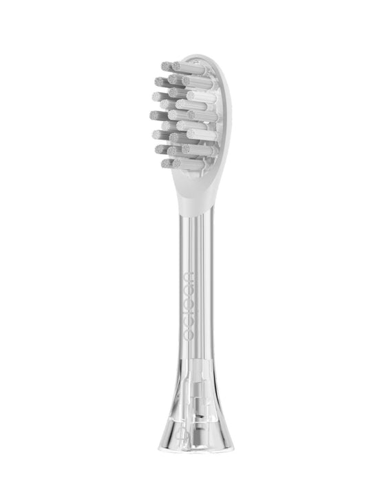 Set of 2 replacement toothbrush heads for Oclean Easy Clean P1K3, Hard, Silver