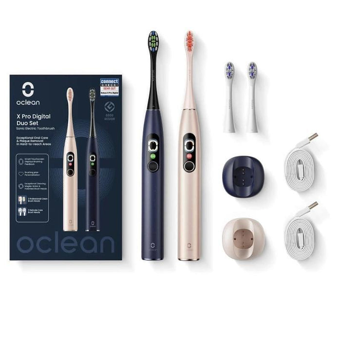 Electric toothbrush Oclean X Pro Digital Duo Set Dark Blue +Golden 100