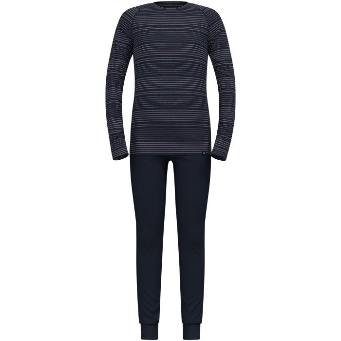 Bielizna termoaktywna - zestaw Odlo Set ACTIVE WARM Special Set roz. M Granatowa