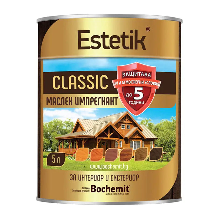 OIL-BASED TEAK IMPREGNANT 5 L BOCHEMIT ESTETIK - Импрегнанти<<<Лакове и импрегнанти за дърво<<<Бои и