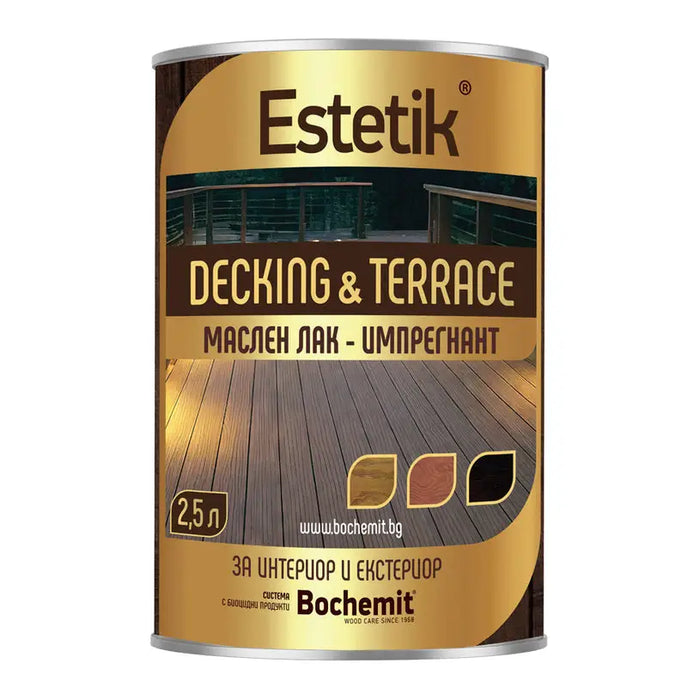 OIL LACQUER IMPREGNANT TEAK 2.5 L BOCHEMIT ESTETIK - Импрегнанти<<<Градински мебели<<<Градина<<<Praktiker