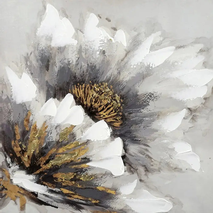 OIL PAINTING 35X35 CM WHITE FLOWER - Картини<<<Декорации<<<Мебели и интериор<<<Praktiker