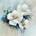 OIL PAINTING 35X35 CM. WHITE TENDERNESS - Картини<<<Декорации<<<Мебели и интериор<<<Praktiker