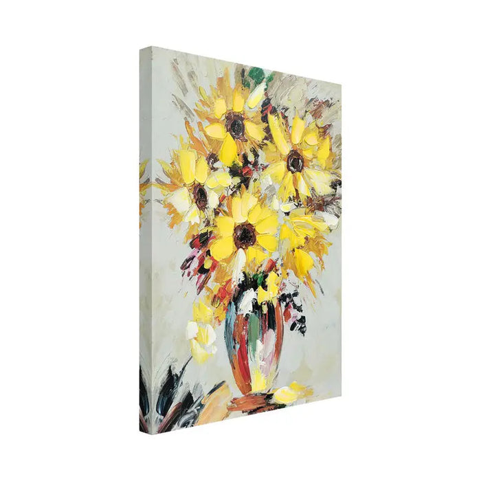 OIL PAINTING 50X70 CM. SUNFLOWERS AND FIELD FLOWERS - Картини<<<Декорации<<<Мебели и интериор<<<Praktiker