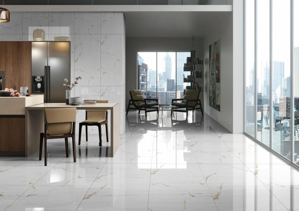 PORCELAIN TILES GOLDEN STATUARIO 60X120