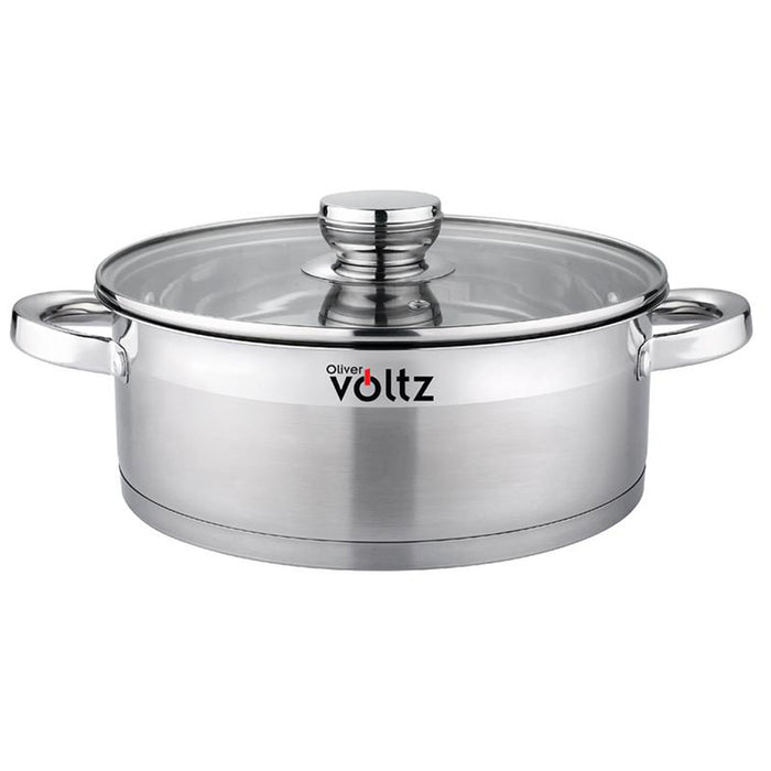 POT 24X9CM 3.9L SHALLOW INDUCTION OLIVER VOLTZ