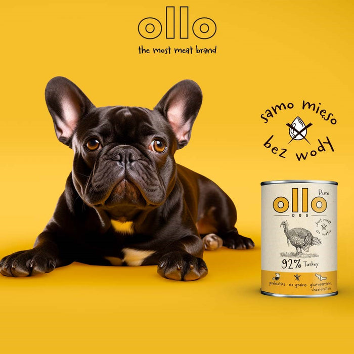 OLLO Pure Turkey - wet dog food - 850g