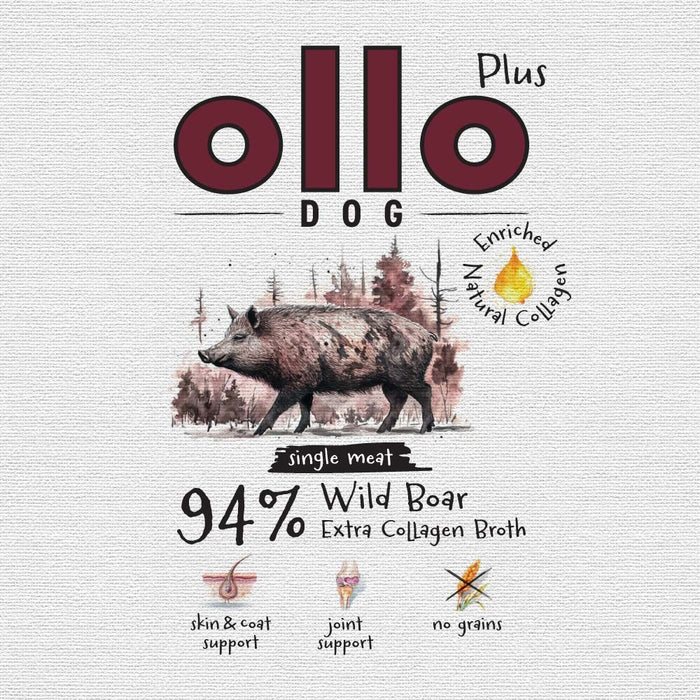 OLLO Plus Collagen Wild boar - wet dog food - 400g