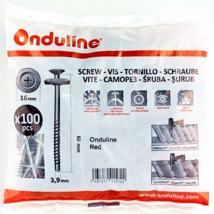 UNIVERSAL SCREWS FOR WOOD AND METAL ONDULINE 100PCS