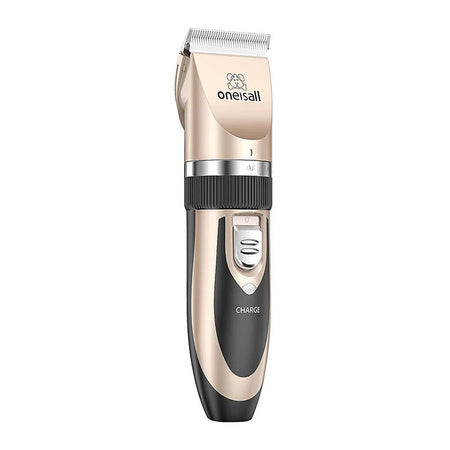 Oneisall P2 Pet Trimmer / Clippers + Scissors + Comb Set (Gold)