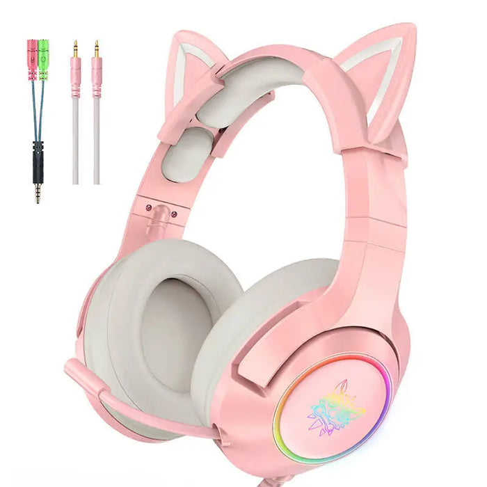 ONIKUMA K9 Pink RGB Gaming Headphones - Over-ear<<<Wireless<<<Headphones<<<Audio<<<InnproXML
