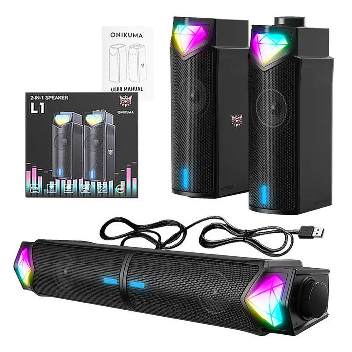 Onikuma L1 gaming speakers black - Computer speakers<<<Speakers<<<Audio<<<InnproXML