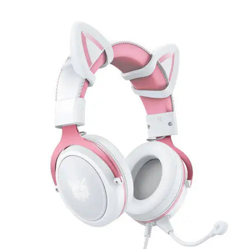 ONIKUMA X10 White/Pink/Cat Ears Gaming Headphones - Wired<<<Headphones<<<Audio<<<InnproXML