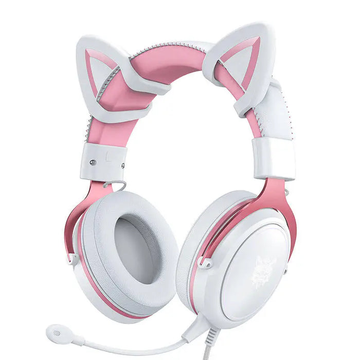 ONIKUMA X10 White/Pink/Cat Ears Gaming Headphones - Wired<<<Headphones<<<Audio<<<InnproXML