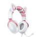 ONIKUMA X10 White/Pink/Cat Ears Gaming Headphones - Wired<<<Headphones<<<Audio<<<InnproXML