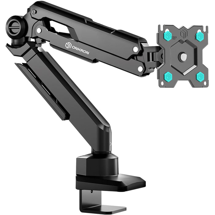 ONKRON G90-B Swivel and tilt desk mount for 13‘-34’ monitors, max. 10 kg, with rotation, black