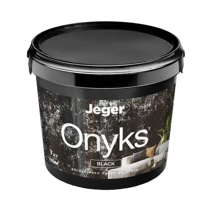 ONYKS BLACK DECORATIVE EFFECT 7 KG JEGER - Декоративни покрития<<<Интериорни бои<<<Бои и