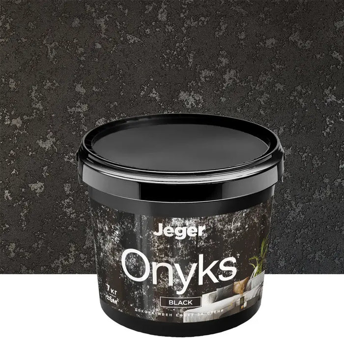 ONYKS BLACK DECORATIVE EFFECT 7 KG JEGER - Декоративни покрития<<<Интериорни бои<<<Бои и