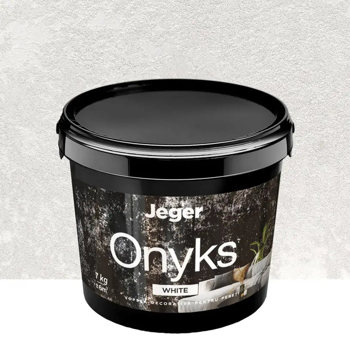 ONYKS WHITE DECORATIVE EFFECT 7 KG JEGER - Декоративни покрития<<<Интериорни бои<<<Бои и