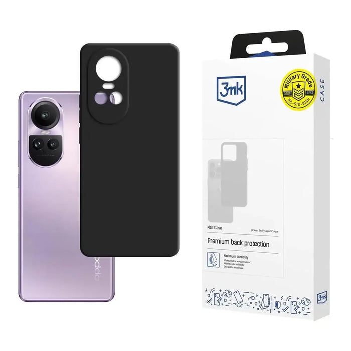Oppo Reno 10 Pro - 3mk Matt Case black - Cell phone cases and covers<<<HurtelXML