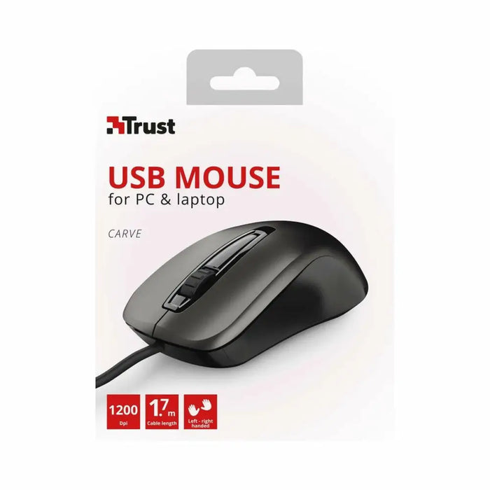 Optical mouse Trust 23733 Black - Електроника Периферни и резервни части<<<Компютри| Електроника<<<BigBuy&&&Мишки &