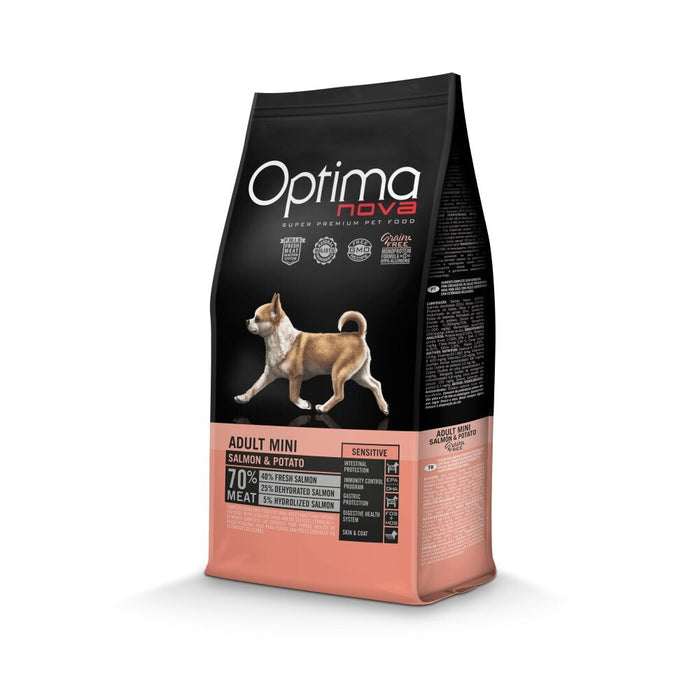 OPTIMANOVA Adult Mini Sensitive Salmon & Potato - dry dog food - 6kg