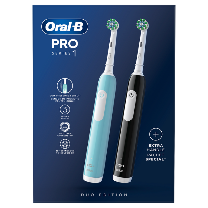 Electric toothbrush Oral B Pro1 Black+Blue
