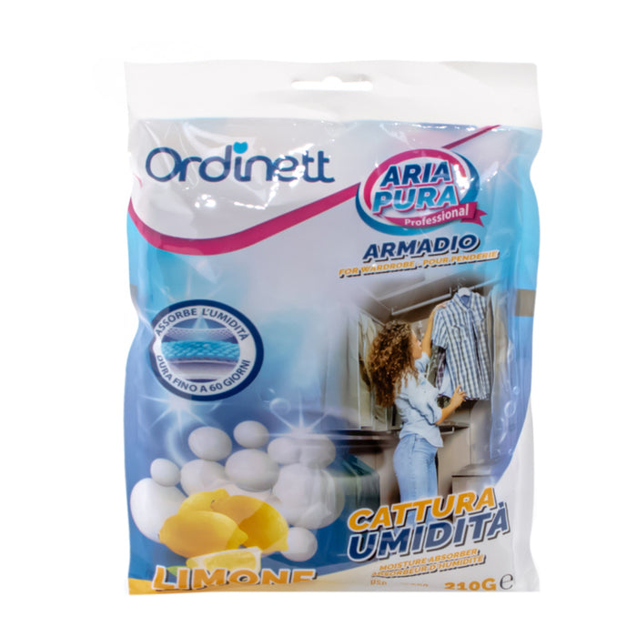 MOISTURE ABSORBING CRYSTALS 210 GR ORDINETT LEMON FLAVOR