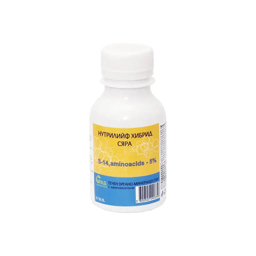 ORGANO-MINERAL FERTILIZER 100ML GAS NUTRILEAF HYBRID S,aminoacids - Торове<<<Торове почви и тревни