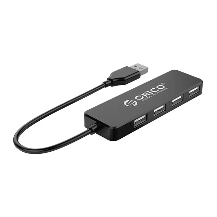 Orico FL01 USB-A Hub Docking Station 4x USB-A 2.0 - Black - USB hubs<<<HurtelXML