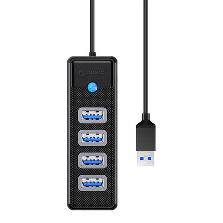 Orico Hub USB to 4x USB 3.0 5 Gbps 0.15m (Black) - Hubs<<<IT Accessories<<<InnproXML