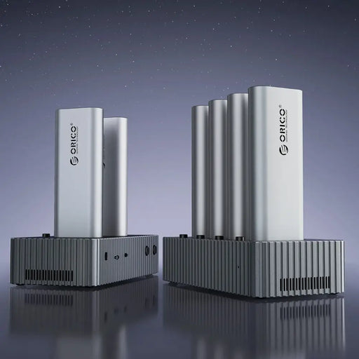 Orico IT48N-C 4-Disk Docking Station with M.2 NVME Clone Function - Gray - Disk adapters<<<HurtelXML