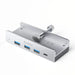 Orico MH4PC Hub Clamp-Mounted USB-C / 3x USB-A 3.0 + 1x USB-C 3.0 - Silver - USB hubs<<<HurtelXML