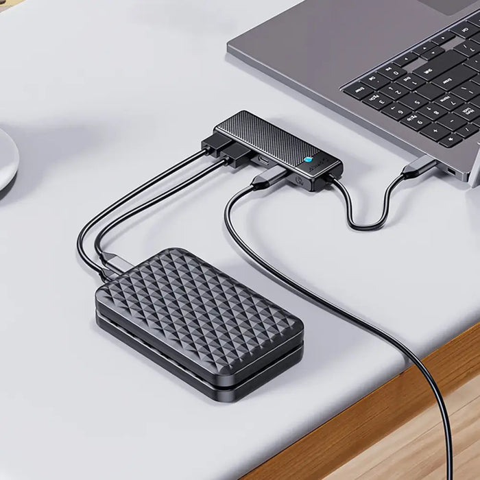 Orico PAPW4A-C3 USB-A Hub Docking Station 4x USB-A 3.0 - Black - USB hubs<<<HurtelXML