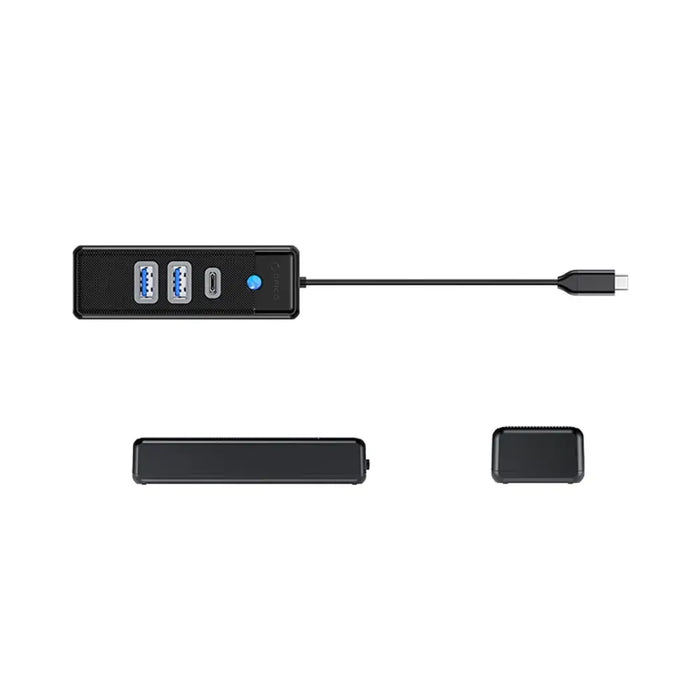 Orico PWC2U-C3 USB-C Hub / 2x USB-A 3.0 + 1x USB-C 3.0 - Black - USB hubs<<<HurtelXML
