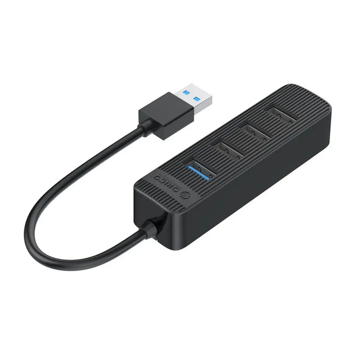 Orico TWU32-4A USB-A 3.1 hub / 1x USB-A 3.1 + 3x USB-A 2.0 + USB-C 5V/3A - black - USB hubs<<<HurtelXML