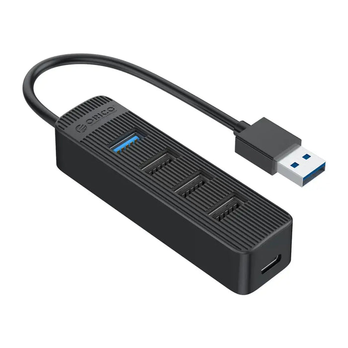 Orico TWU32-4A USB-A 3.1 hub / 1x USB-A 3.1 + 3x USB-A 2.0 + USB-C 5V/3A - black - USB hubs<<<HurtelXML