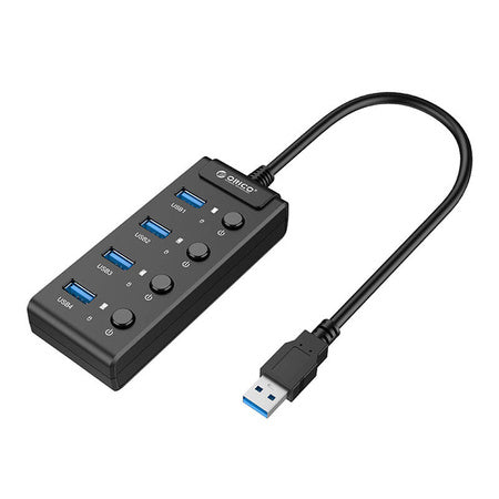 Orico USB 3.0. Hub with switches 4x USB (black) - Hubs<<<IT Accessories<<<InnproXML