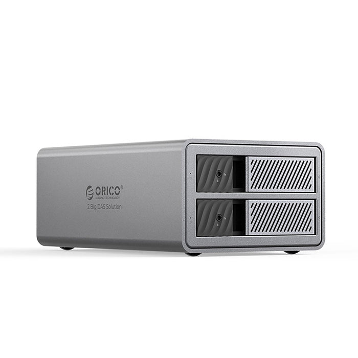 Orico 9828RU3 2 Big DAS Solution ProRAID Disk Array for 2 2.5"/3.5" SATA HDD/SSD Drives with RAID Controller - Gray
