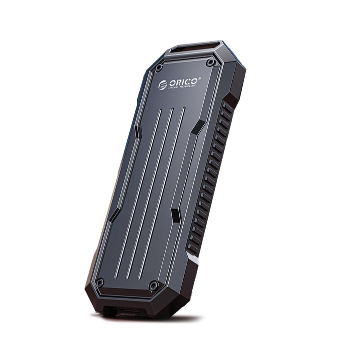 Orico OXS2C3-G2 M.2 NVMe/SATA SSD USB-C 3.2 Tactical Reinforced Disk Caddy - Gray