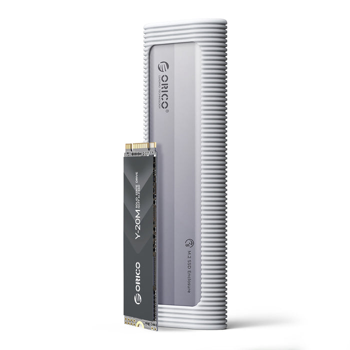 Orico AXM2F M.2 SATA SSD USB-C 3.2 Disk Case - Gray