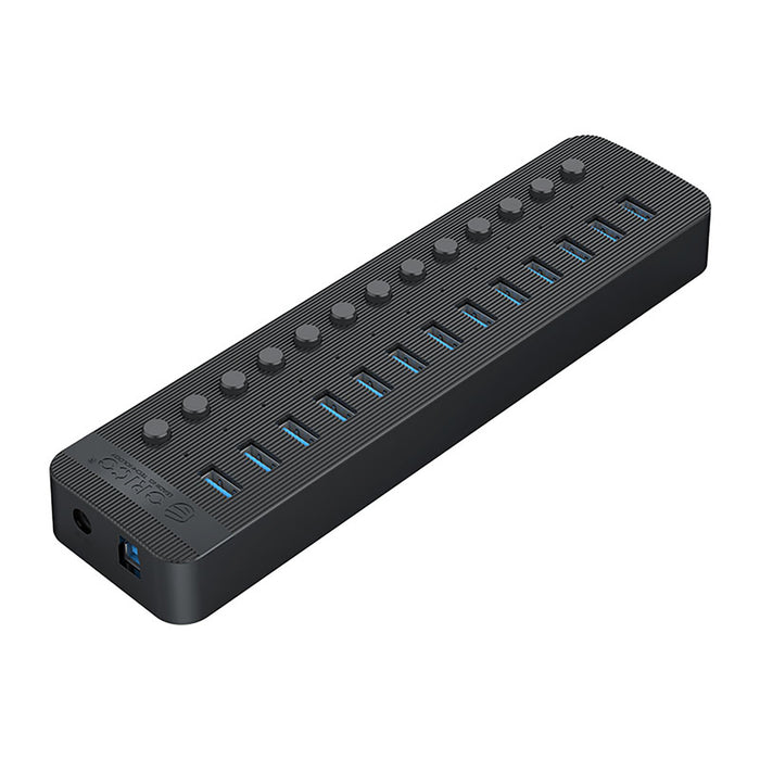 Orico CT2U3-13AB 13x USB-A 3.0 Hub with Switches - Black